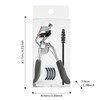 Eyelash Curler with Eyelash Brush and 4 Rubber Refill Pads