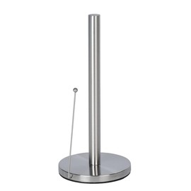 Wenko Kitchen roll Holder Clayton, Stainless_Steel Silver, 15 x 15 x 33 cm