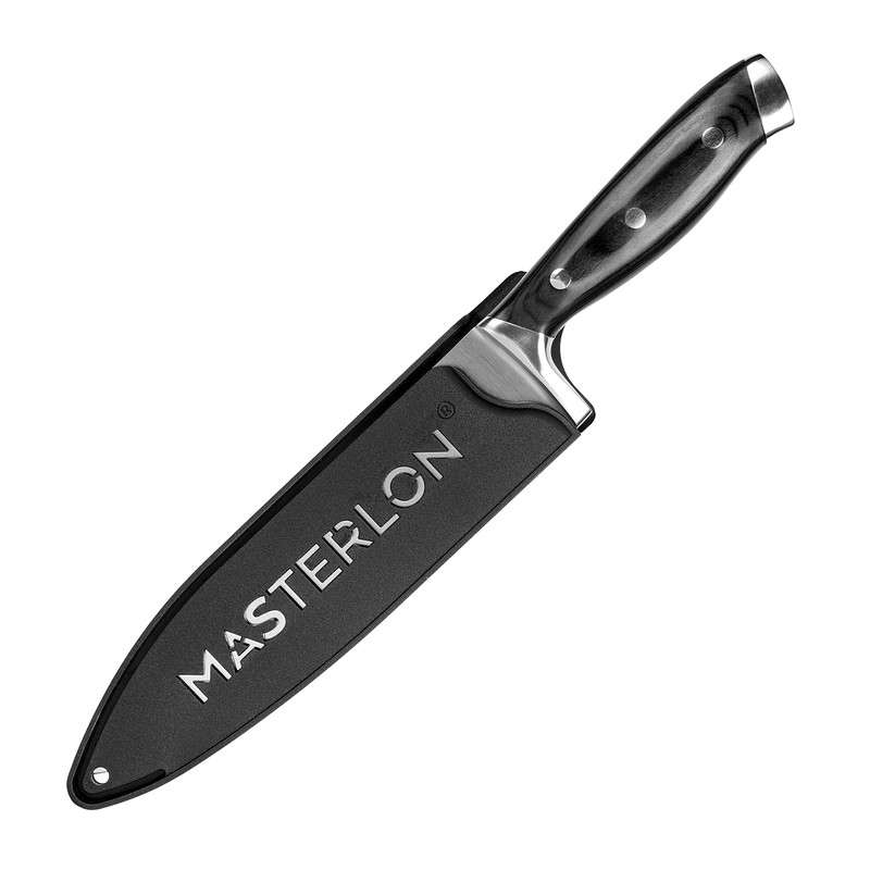 MASTERLON Triple Rivet Collection Stainless Steel Blade, 8" Chef’s Knife,