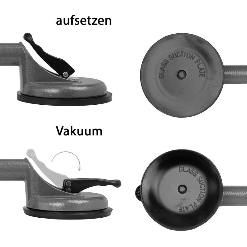 Moritz aluminium suction lifter with 2 suction cups for the