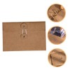 jojofuny 24Pcs Retro Office Wire Storage Envelopes Brown Kraft Paper