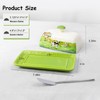 Cow Butter Dish with Lid for Countertop, Large Ceramic Embossed