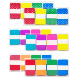 KICNIC Sticky Index Tabs 480 Pieces, 1 Inch Divider Tabs Stick On, Page Marker Bookmark, Write Tab Flags Self Adhesive, 6 Dispensers, 20 Pcs/Color