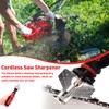 Electric Chainsaw Sharpener Set, Red Chainsaw Sharpening Tool Set, Handheld