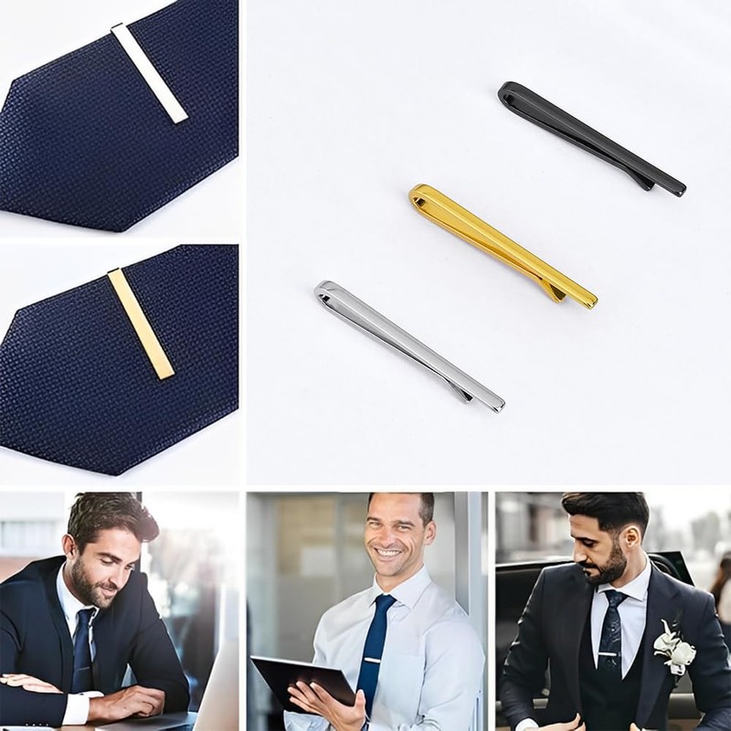 SensaBliss Men's Tie Clip, Simple, Business, Gift