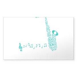 CafePress Saxophonist Sax Instructor Saxophone Sticker Rectangle Bumper Sticker Car Decal