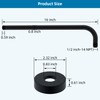 Hibbent 16 Inch All Metal Shower Extension Arm, Extra Long