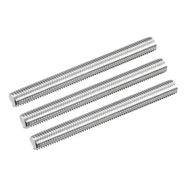 QUARKZMAN Threaded Rod M12 x 120 mm Fully Threaded Rod 304 Stainless Steel V2A Threaded Rods A2 Metric Threaded Bolts VA Threaded Rod Right Thread Threaded Screw Set Screw Pack of 3