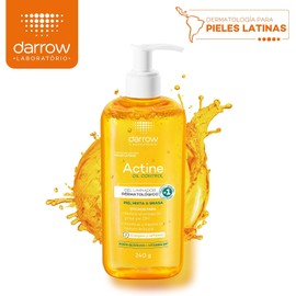 DARROW, Actine Oil Control Gel Limpiador Dermatológico, Piel Mixta a Grasa, Control de Sebo Hasta 12H, 240 g