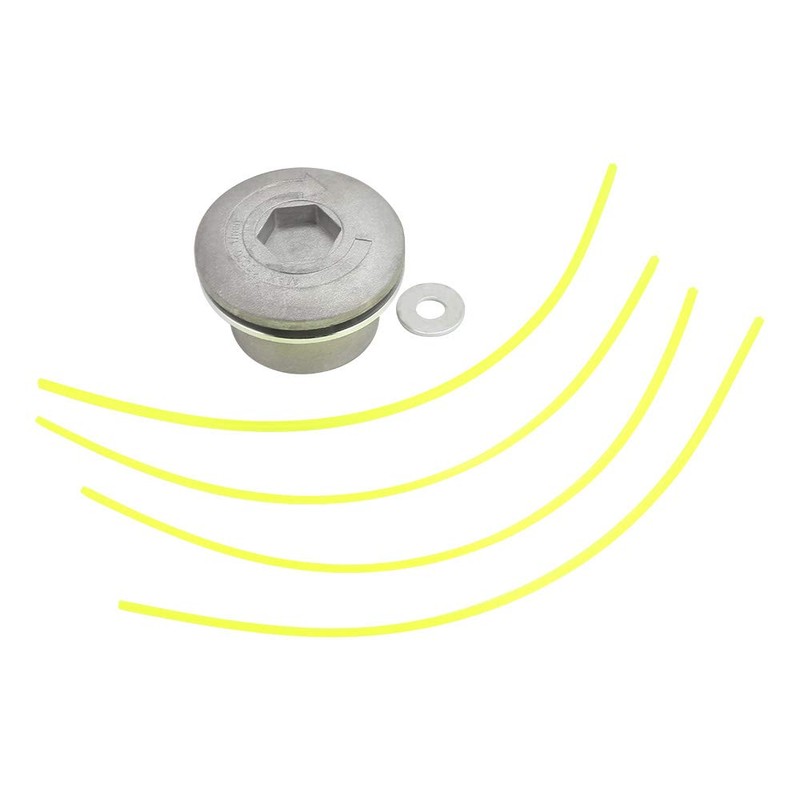 2 Pieces Trimmer Head, Aluminum Universal 4 Line Strimmer Head