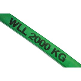 Dolezych Double Sheathed Round Sling 2000 kg Load Capacity 1 m Usable Length - Green
