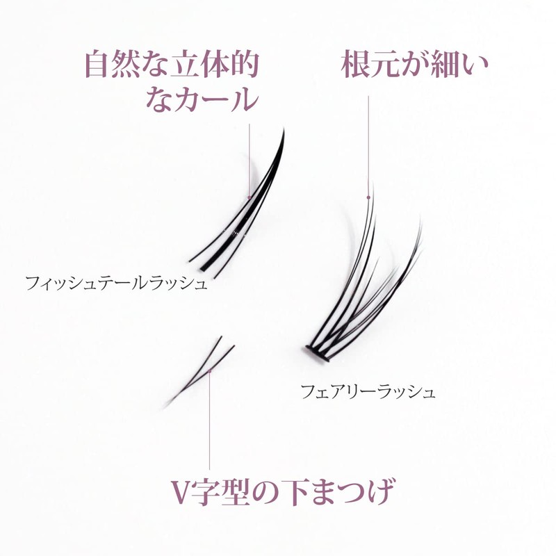 SIXPLUS False Eyelashes, Mixed Type, Mixed Eyelashes, Reusable, Long Lasting,