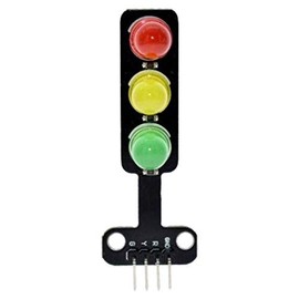 MODULO DE SEMAFORO DE LEDS VERDE AMARILLO ROJO A 5V, PAQUETE CON 2 PIEZAS