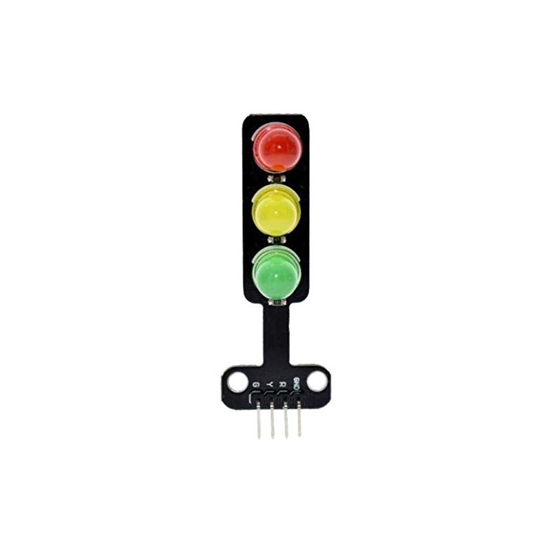 MODULO DE SEMAFORO DE LEDS VERDE AMARILLO ROJO A 5V,