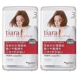 Tiara Cream Hair Color 3, Light Chestnut Color, Set of 2
