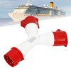 Y Shaped Industrial Plug IP44 Waterproof Industrial Socket Connector Site