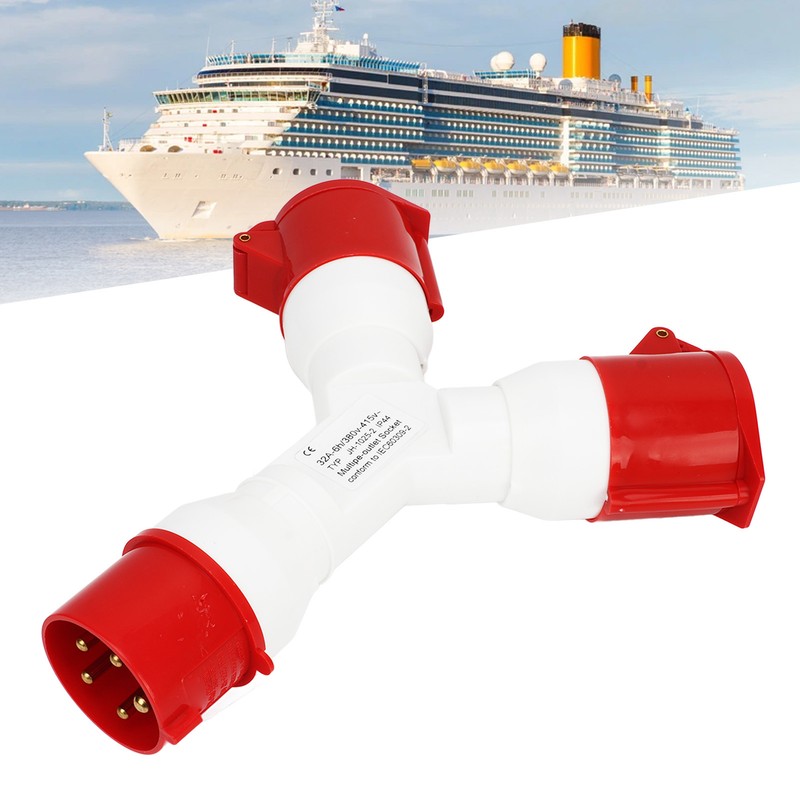 Y Shaped Industrial Plug IP44 Waterproof Industrial Socket Connector Site