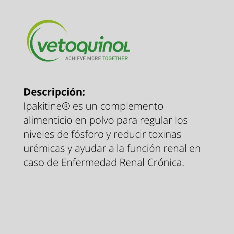 Ipakitine 60 Gramos Polvo Perros Y Gatos Reduce Toxinas