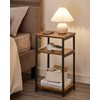 VASAGLE Side Table, Small End Table, Tall Nightstand for Living