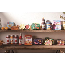 Marushin 0135035700 Yap Corn Beef Can Yup Funny Present Cosmetic Pouch H 4.5 x W 6.3 x D 2.2 inches (11.5 x 16 x 5.5 cm)