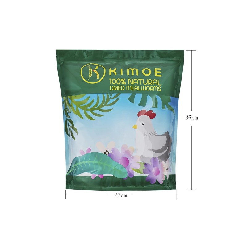 kimoe Non-GMO Bulk Dried Mealworms 5lbs Bag for Chickens, Ducks