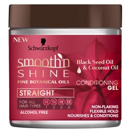 Smooth N Shine Straight Gel Conditioning 6 Ounce Jar (177ml) (2 Pack)