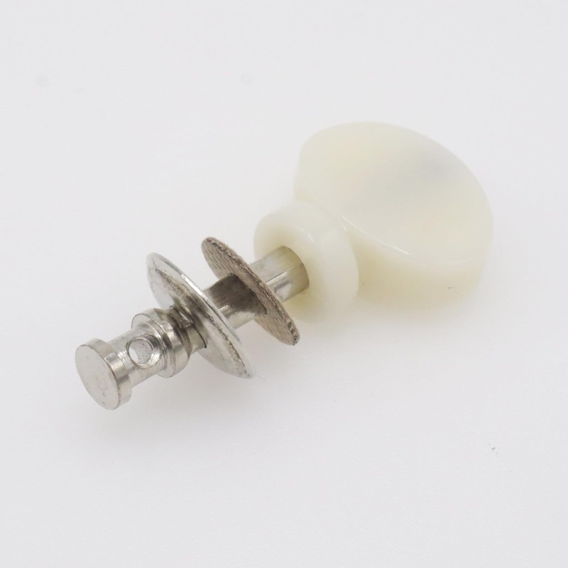 CashBeat 4Pcs White Ukulele Tuning Pegs, Metal Pin Machine Heads