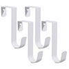 Romeda 4 Pack Over The Door Hooks, Sturdy Metal Single