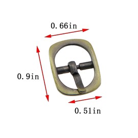 GZWZH 10PCS Square Centre Pin Buckle 1/2in Strap Length Adjustment Inside Width 13mm Needle Single Claw Belt Clip For Bags Hardware Accessories Shoes School Pet Hooks