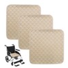 3 Washable Incontinence Chair Pads, 50x50cm Waterproof Seat Protectors