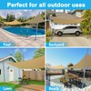 Shade Sail Poles,Height-Adjustable Sun Shade Poles,Double-fold Pulley Sun Sail Poles