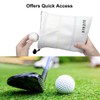 Aliennana Golf Valuables Pouch, Leather Golf Tee Pouch with Drawstring