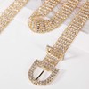 Barry.Wang Women Pearl Belt Cute Girl Rhinestone Sparkling Waist Chain