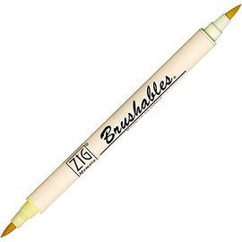 Zig Brushable Colour Graduation Twin Brush Tip Marker Pen 502 Butter