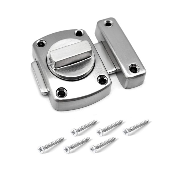 GZGXKJ Bathroom Latch Rotate Bolt Gate Latch Door Lock, Additional