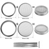 Germinator Jar Lids Mason Jar Sprout Lids 04 Stainless Steel