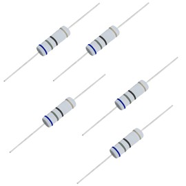 Aopin 68 Ohm Metal Oxide Film Resistor, ±5% Tolerance High-Accuracy 5 Watt Resistor for Electronic Circuit, Alternative Resistance for DIY Projects & Experiments 20 Pcs