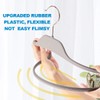 ELONG HOME 30 Pack Rubberized Hangers with Non-Slip Grip, Durable