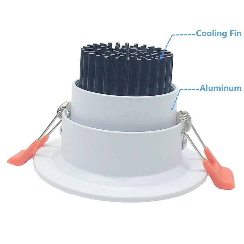 LightingWill 4-Pack 3W CRI80 2inch(51mm) LED Downlight Dimmable COB Directional