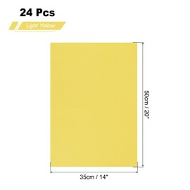 MECCANIXITY 24 Sheets Tissue Paper 14" x 20", Tissue Paper for Gift Bags Tissue Paper Light Yellow for Gift Wrapping, Arts & Crafts, Packing