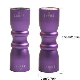 LAKE OF FIRE 3-in-1 Snooker Pool Cue Tips, Cue Tip Stick Shaper Billiard Pool Cue Accessories Tool Scuffer/Aerator (Purple)