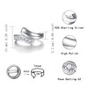 Sterling Silver Urn Ring for Ashes: Women Cubic Zirconia Ash