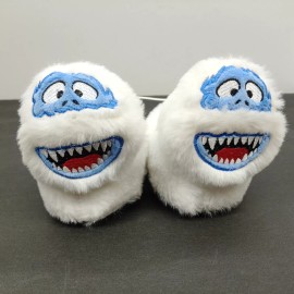 Bioworld Abominable Snowman 3D Plush Slippers White Baby 3 Rudolph Reindeer