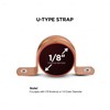 Everflow Supplies TSLN0018 Tube Strap Without Nails for 1/8" Nominal