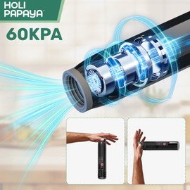 Handheld Vacuum Sealer, Compact Vacuum Sealer for Food, 10 Reusable Vacuum Bags, for Food Preservation and Sous Vide Cooking