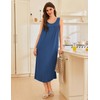 Ekouaer Nightgowns for Women Long Sleeveless Night Gowns Ladies Soft