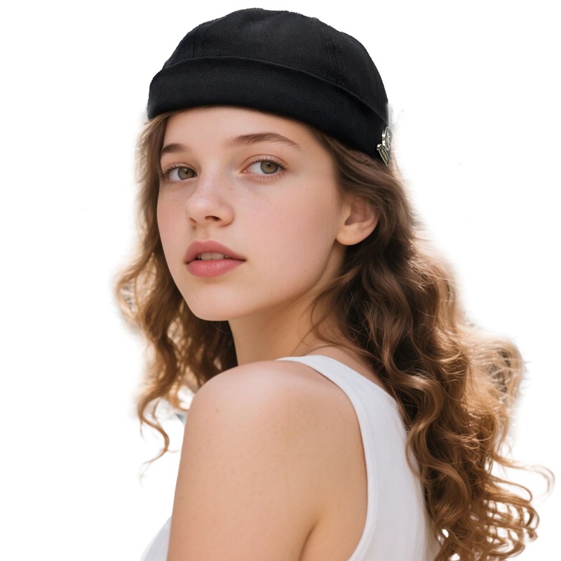 Croogo Fisherman Cap, Worch Cap, Roll Cap, Men's, Personality, Islamic