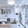 OTREN LED Flat Ceiling Light, 6500 K Round Bathroom Lamp,
