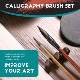 12 PCS Chinese Calligraphy Brush Set - Painting Writing Watercolor Sumi Brushes Set Kanji Japanese Drawing Art Brushes