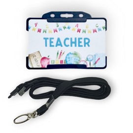 Teacher Roleplay Children's Novelty ID Card & Lanyard - Teacher Role play - Schools - Pretend Play - Imaginary Play